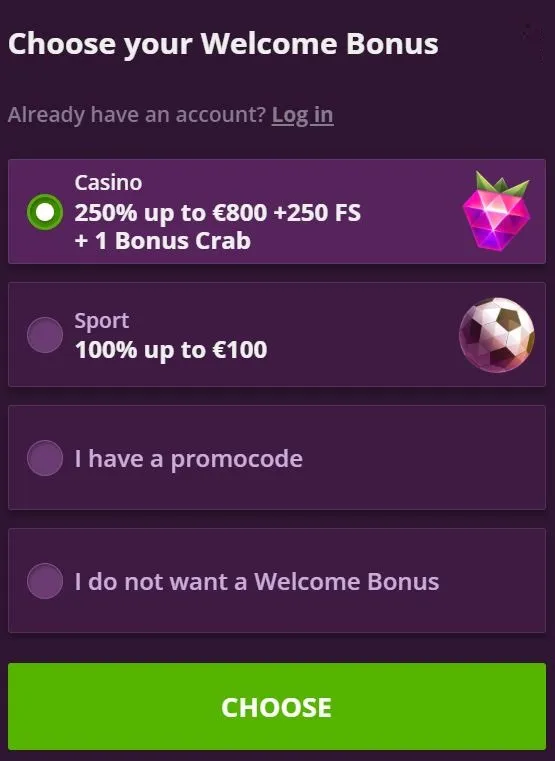 Malina Casino Choose Your Welcome Bonus Malina Casino Choose Your Welcome Bonus